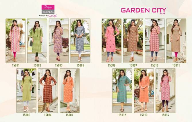 Gardencity Vol 15 By Diya Trends Designer Kurtis Catalog